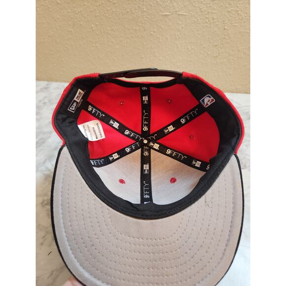 New Era Youth Red Houston Rockets 9Fifty‎ Snap Back Adjustable NBA Cap One Size - Picture 5 of 6